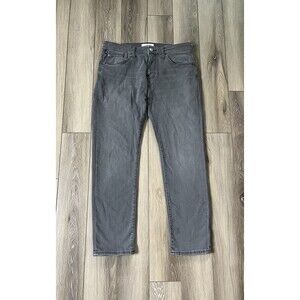 GDW Men's Bridge Slim Fit Jeans Stretch Smoke Brushed Gray Size 33x30